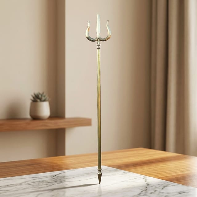 Brass Trishul - 6*0.5*44 Inch (Z138 Q)