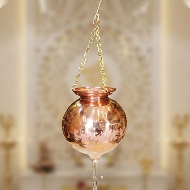 Copper Hanging Shiv Jaldhara - 9-9*10.5 Inch (Z599 G)