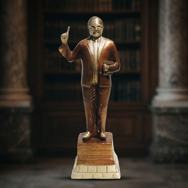 Brass Showpiece Ambedker Standing Statue - 4.6*4.5*15 inch (BS533 O)