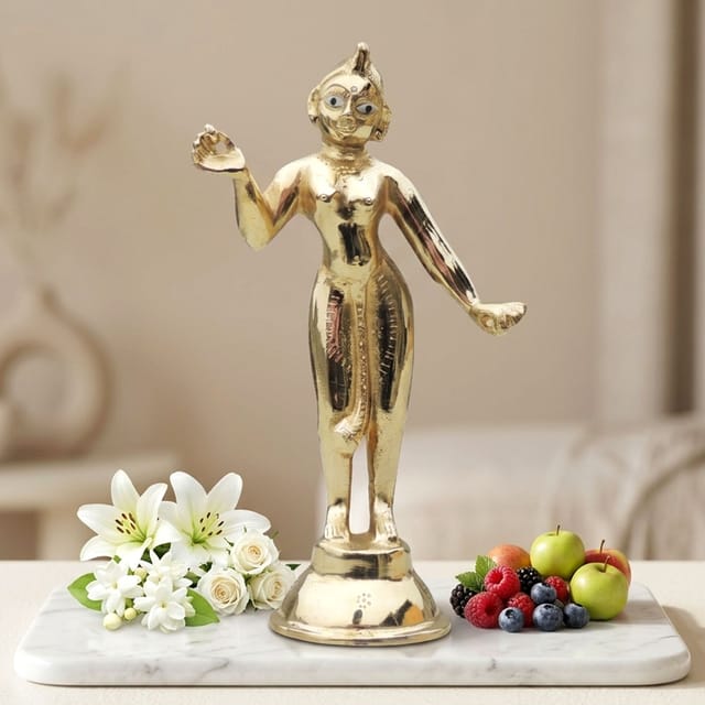 Brass Showpiece Radha Ji Jugal Jodi Statue - 2.5*2.5*8 Inch (BS1583 R)