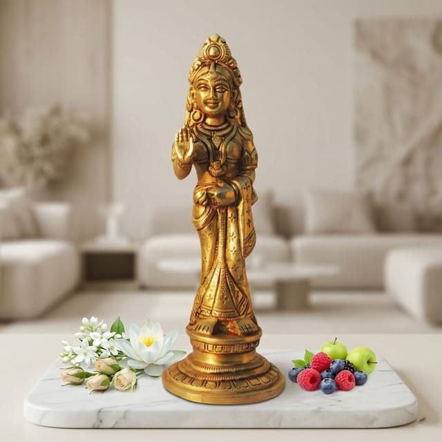 Brass Showpiece Radha Ji God Idol Statue - 3*3*9 Inch (BS1574 R)
