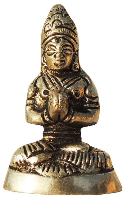 Brass Showpiece Parvati Ji God Idol Statue - 1.7*1*3 Inch (BS872 C)