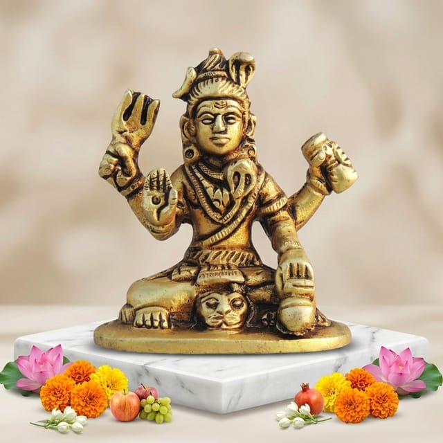 Brass Showpiece Shiv ji Idol Statue - 2.2*1.2*2.5 Inch (BS1710 C)