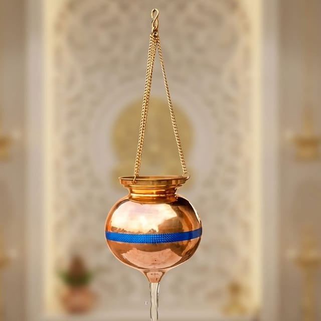 Brass Hanging Shiv Jaldhara, Capacity : 10 Liter - 11.5*11.5*12.5 Inch (Z600 I)