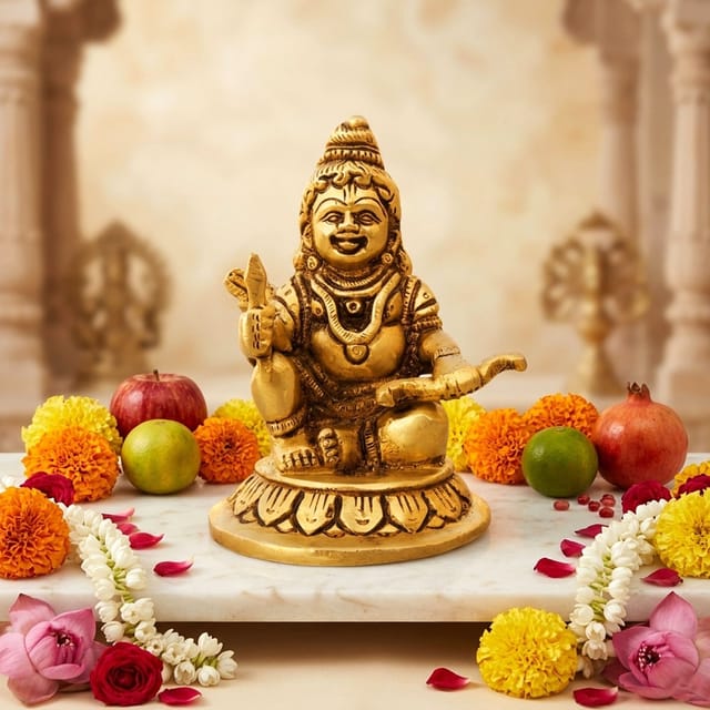 Brass Showpiece Ramlala God Idol Statue - 3.2*3*4.5 Inch (BS1682 B)