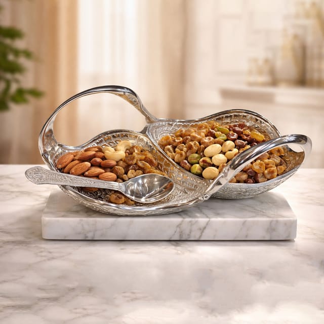 Decorative Duck Bowl, Spoon With Velvet Box - (AT054 D)