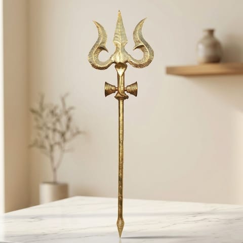 Brass Trishul - 21*5*63.5 Inch (Z622 K)