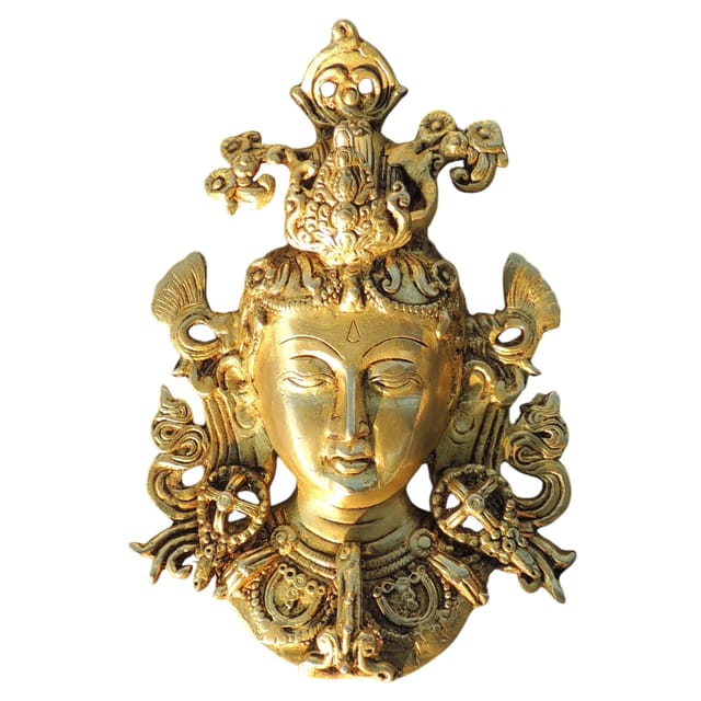 Brass Showpiece Tara Devi Sitting God Idol Statue - 5*2.5*8 Inch (BS1118 B)