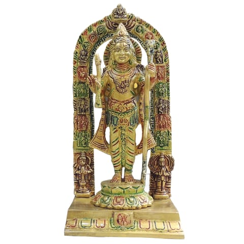 Brass Ram Lalla Idol Statue for Home Temple & Gifting - 4.5*3.5*9.5 Inch (BS1717 I)