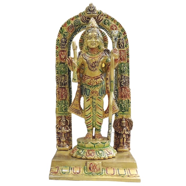 Brass Ram Lalla Idol Statue for Home Temple & Gifting - 4.5*3.5*9.5 Inch (BS1717 I)