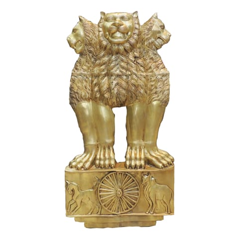 Brass Ashoka Leaf Wall Hanging Decorative Statue, Large Size - 17.5*3*35 Inch (BS1723 W)