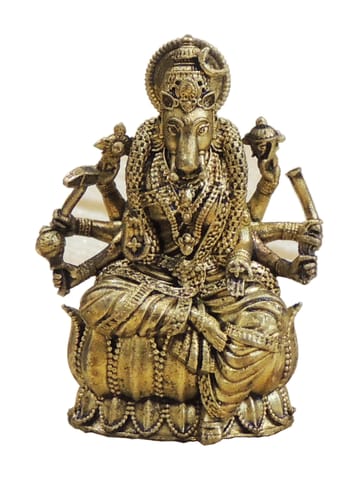 Mini Brass Saraswati Ji Idol Statue for Gifting - 1*1*1.5 Inch (BS1923 C)
