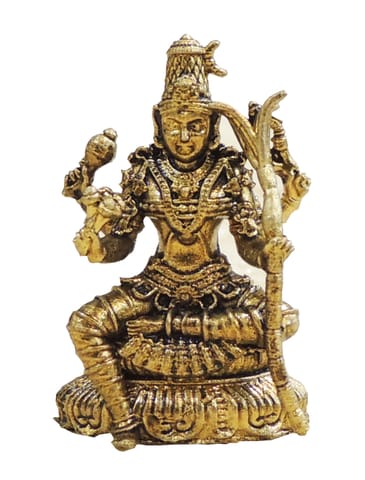 Mini Brass Kamakshi Devi Idol Statue for Gifting - 1*0.5*1.5 Inch (BS1929 B)