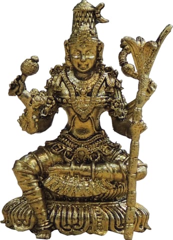Brass Kamakshi Devi Idol Statue - Small Size for Pooja Room - 1.2*1*2 Inch (BS1929 E)