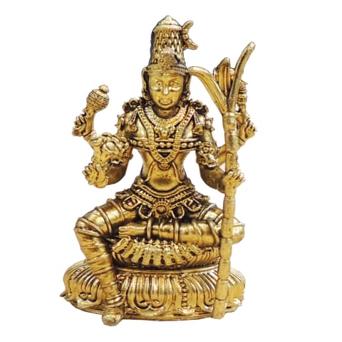 Brass Kamakshi Devi Idol Statue - Medium Size for Home Temple - 1.5*1*2.5 Inch (BS1929 H)