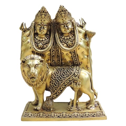 Brass Chamunda Devi Idol Statue for Home Temple & Pooja Room - 5*2.5*6 Inch (BS1933 F)