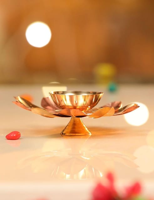 Deepak Copper Brass - 5.2*5.2*1.6 inch (Z124 C)