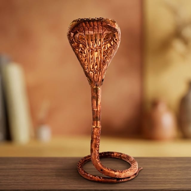 Copper Panch Mukhi Snake Copper - 7.5*7.5*13.4 inch (Z312 D)