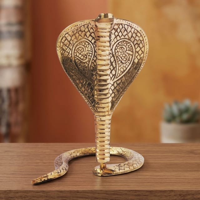 Brass Snake (for shivling) - 5*6*8 inch (Z299 F)