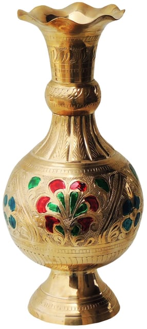 Brass Home & Garden Decorative Flower Pot, Vase - 5*5*10.5 inch (F200)