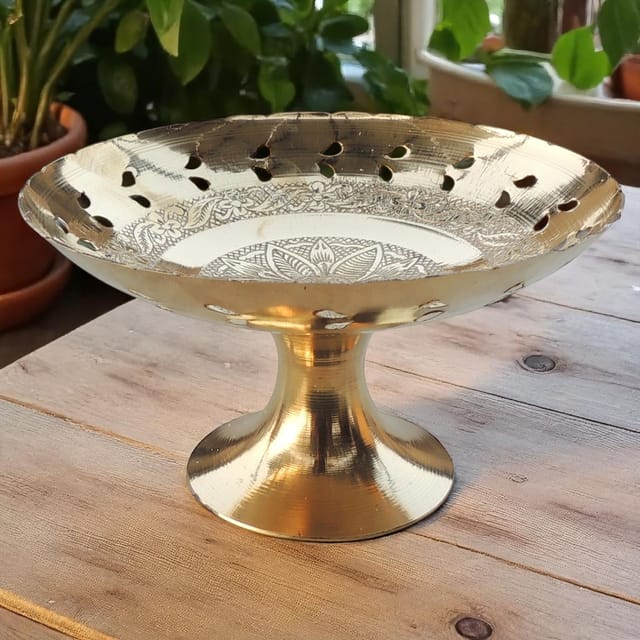 Brass Pan Jali Bata Bowl No.6  - 5*5*3 inch (Z228 C)
