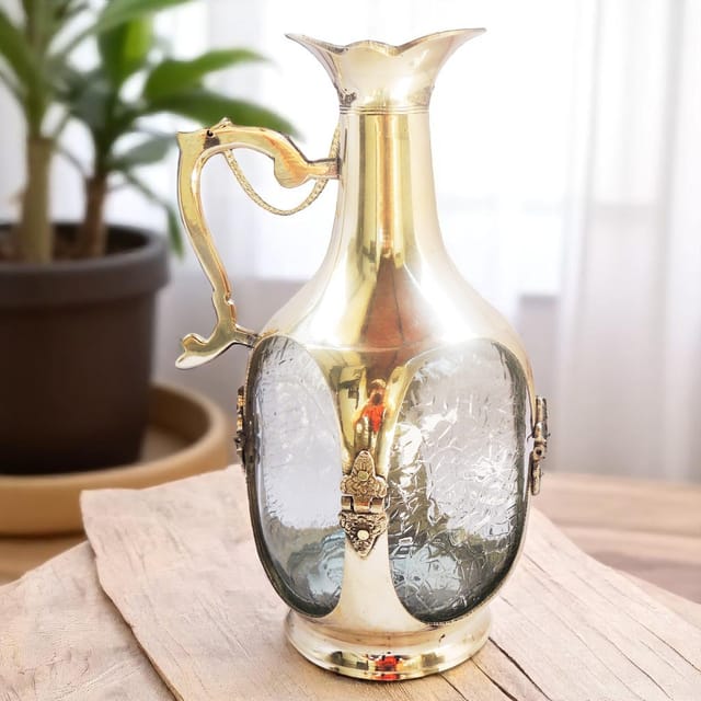 Brass Antique Jug - 4*4*10 inch, 750 ML (F399 A)
