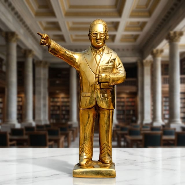 Brass Showpiece Ambedker Ji - 5.4*2.7*9 inch (BS327 B)