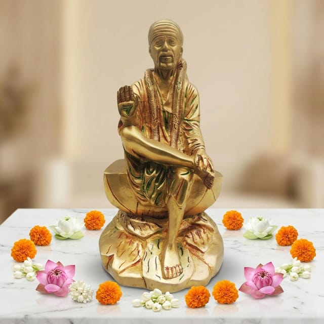 Brass Showpiece Sai Baba Statue - 5*4*8.5 Inch (BS495)