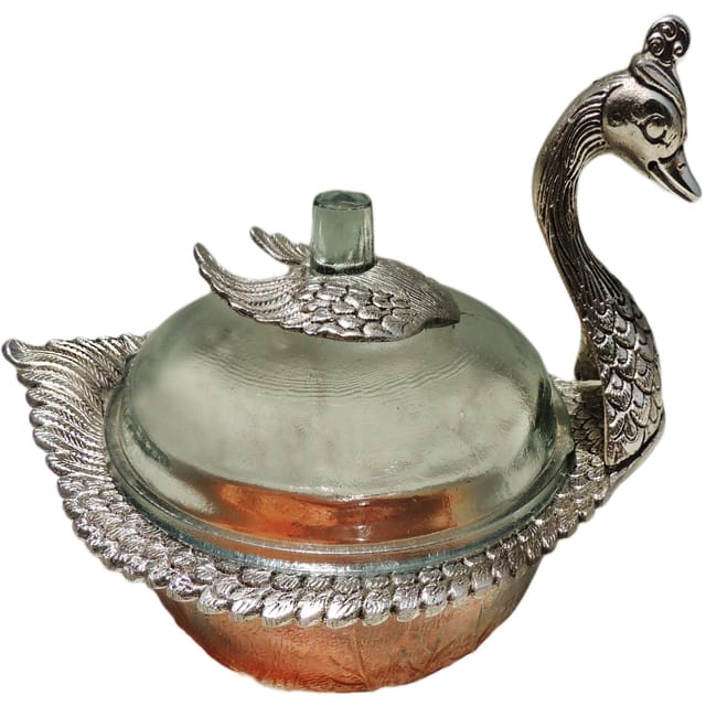 Aluminum Showpiece Sisha Chiriya Statue - 10*8.5*4 Inch (AS010)