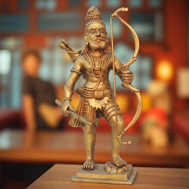 Brass Showpiece Parshuram God Idol Statue - 5*2.5*10.5  Inch (BS1339 C)