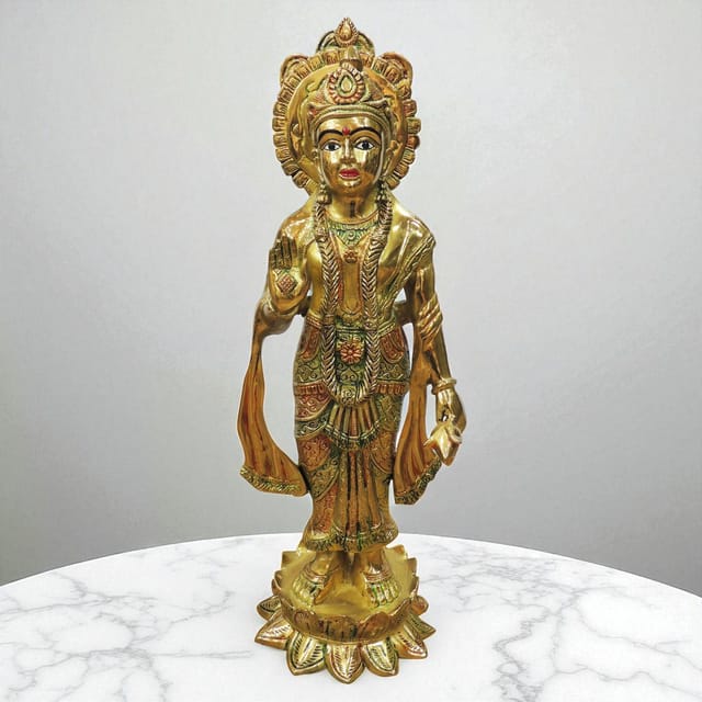 Brass Showpiece Seeta ji Idol statue - 9.5*9.2*29 Inch (BS1419 S)