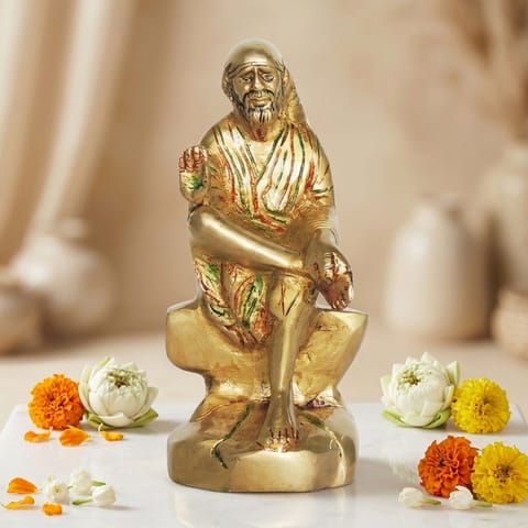 Brass Showpiece Sai Baba Statue - 3.5*2.7*7 Inch (BS1351 D)