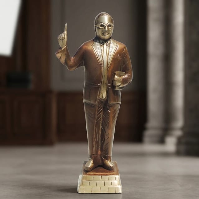 Brass Showpiece Ambedker Standing Statue - 6*3.5*13 inch (BS533 N)