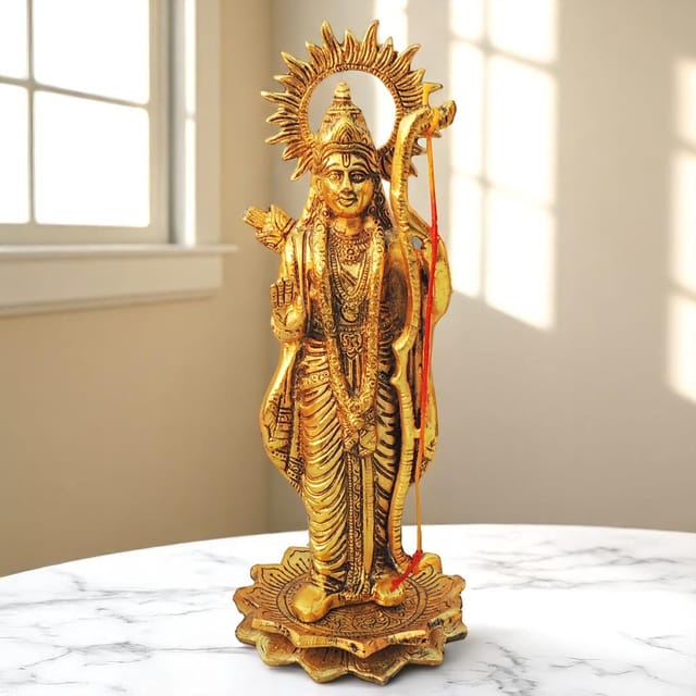 Aluminium Showpiece Ram Ji Statue - 5*5*12.2 Inch (AS430 G)