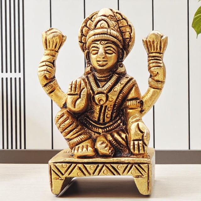 Brass Showpiece Laxmi JiGod Idol Statue - 2*1*2.5 Inch (BS1644 L)