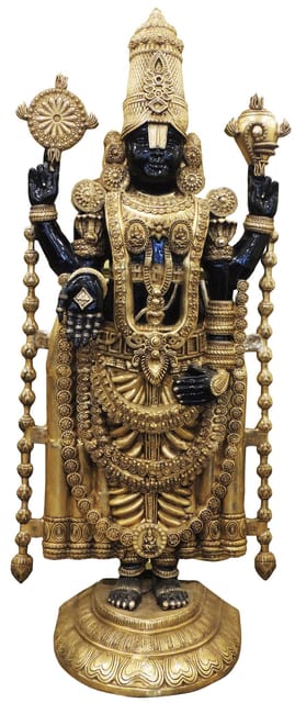 Brass Showpiece Tirupati Bala Ji God Idol Statue - 29*16*70  Inch (BS1760 G)