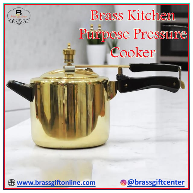 Brass Cooker - 15*6.7*9 Inch, Capacity 3 Liter (Z635 C)
