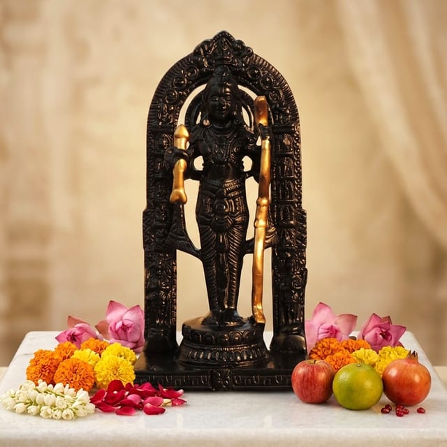 Brass Showpiece Ram Lala God Idol Statue - 3*1.5*5.5 Inch (BS1767 C)