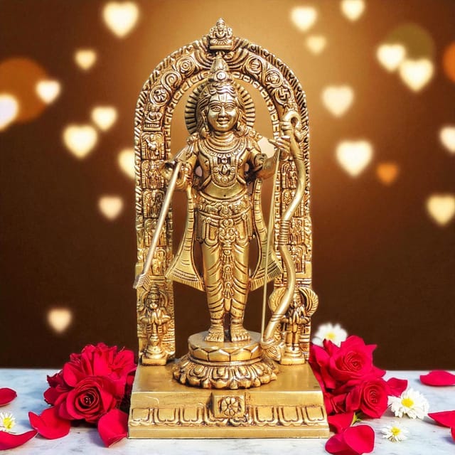 Brass Showpiece Ramlala God Idol Statue - 4.5*3.5*9.5 Inch (BS1717 H)