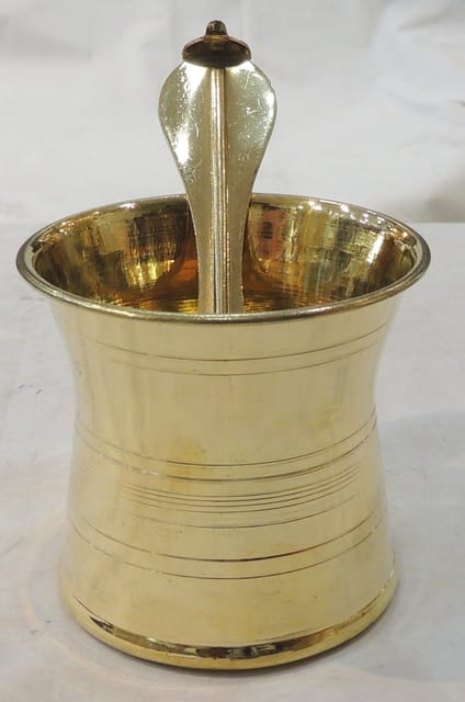 Brass Panchpatra - 3*3*2.7 Inch (Z634 C)