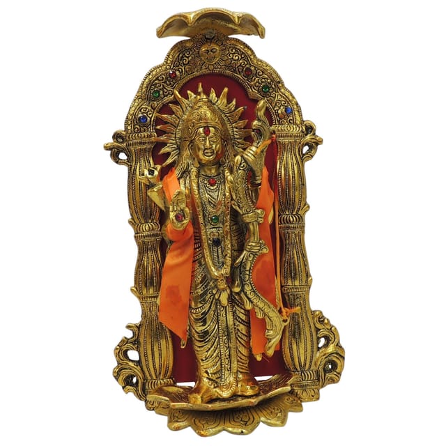 Aluminium Showpiece Ram Ji Statue - 7.5*3.5*13 Inch (AS481 G)