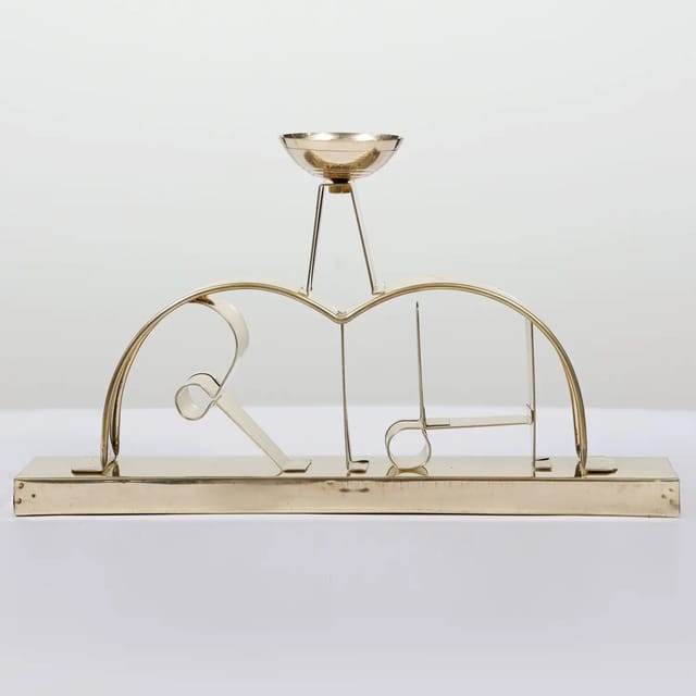 Brass Table Decor Ram Deepak - 12.2*2.5*7 Inch (F790 C)