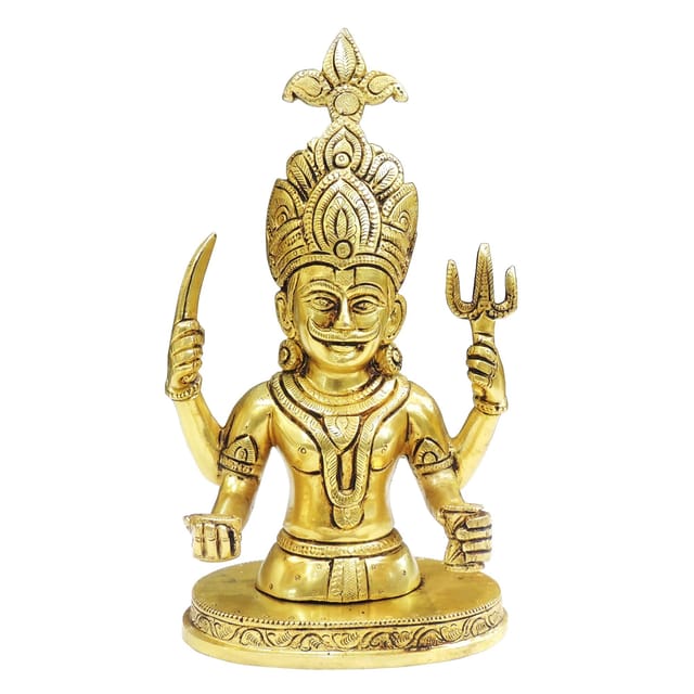 Brass Showpiece Kaal Bhairav Statue - 5*4*9 Inch (BS1905 D)