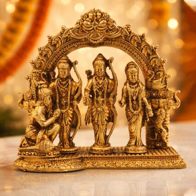 Brass Showpiece Ram Darbar God Idol Statue - 4*2*4 Inch (BS1910 C)