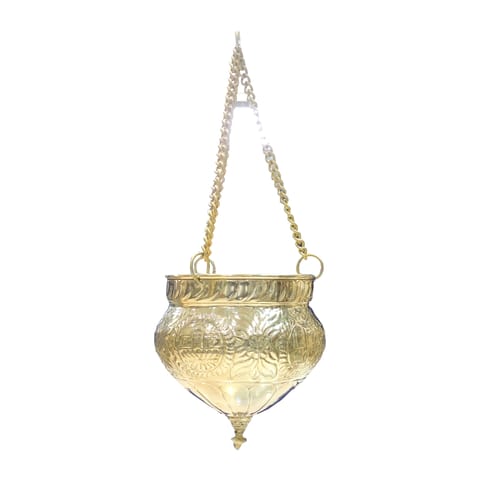 Brass Shiv Jaldhara - Shivling Water Pot - 8.2*8.2*9.5 Inch (F797 C)
