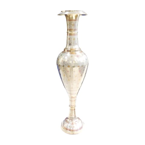 Brass Flower Pot Vase - Extra Tall Decorative Vase - 9*9*34 Inch (F802 B)