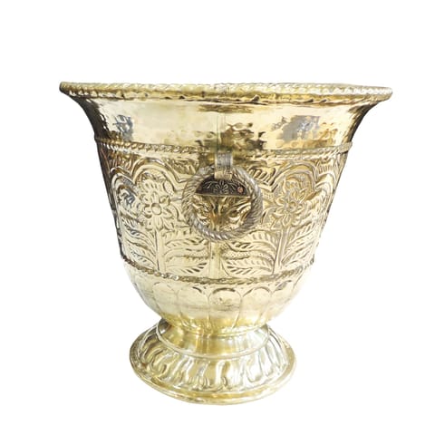 Brass Home Decorative Planter, Brass Gamla - 14*14*13 Inch (F795 E)