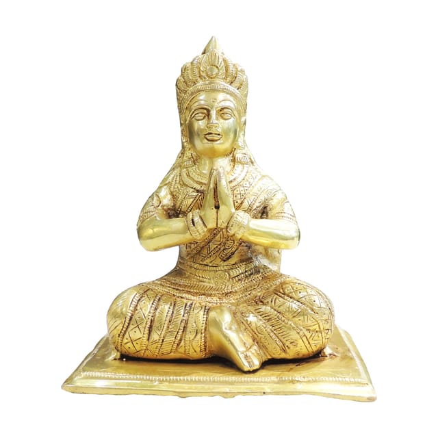 Brass Showpiece Parvati Ji God Idol Statue - 6*4*7 Inch (BS1947 P)