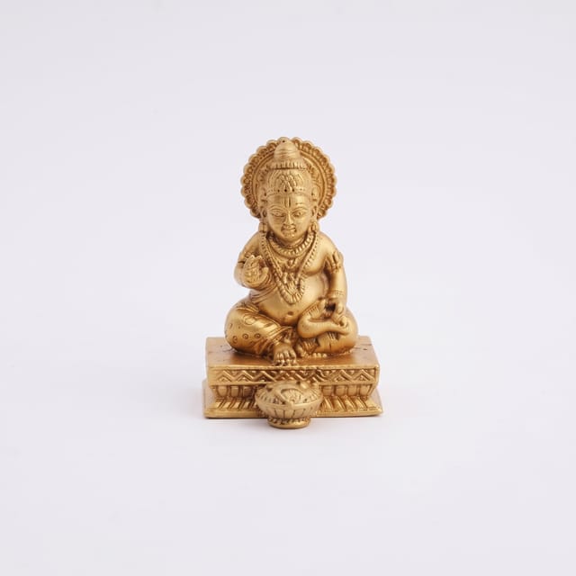 Brass Showpiece Kuber Ji God Idol Statue - 1.5*1.5*2 Inch (BS1748 A)