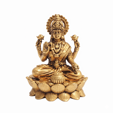 Brass Showpiece Laxmi ji God Idol Statue - 3*2.5*3.5 Inch (BS1959 L)